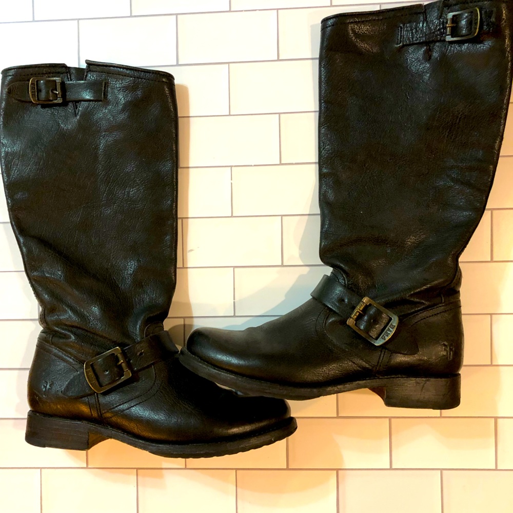 Frye boot Frye buckle boot size 8